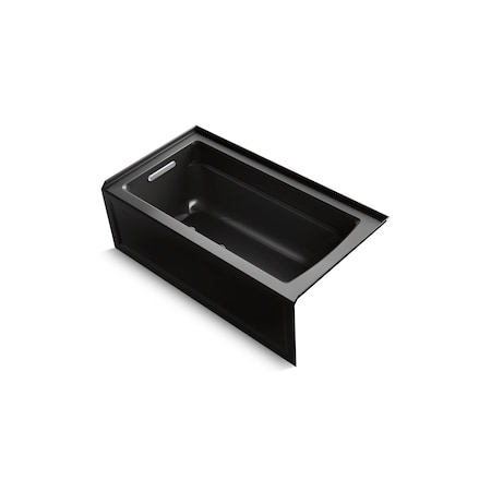 Kohler 60 in. L, 32 in. W, Black, Acrylic, Left 1123-LA-7